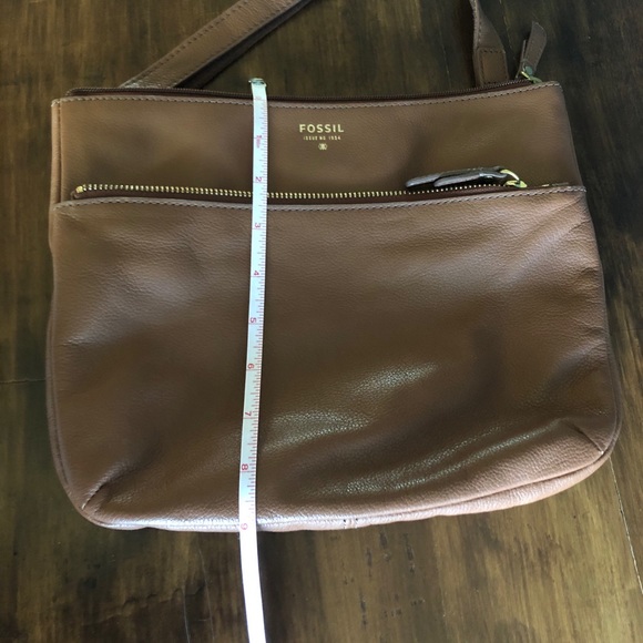 Fossil brown leather crossbody bag - Picture 4 of 5
